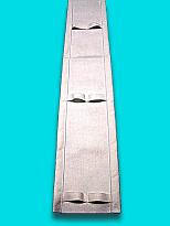 Toile de balancelle adaptable LAMBERT LTM MINI feutre synthétique gouttière dimension finie 1220 * 256 mm à ourlets + 4 passants