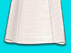 Toile de balancelle adaptable PUMA feutre laine gouttière dimension finie 1580 * 250 mm à ourlets