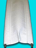 Toile de balancelle (Format) adaptable CBR N5 feutre synthétique gouttière dimension finie 1280 * 270 mm sans ourlet + 2 pinces