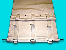 Toile enfourneur adaptable BONGARD CS 2T longueur sangles non comprises 2310 * largeur 565 mm 3 sangles + 3 boucles + 2 barres serties