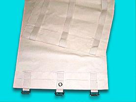 Toile enfourneur adaptable POLIN longueur sangles non comprises 2525 * largeur 560 mm 3 sangles + 3 boucles + 1 ?illet sur passage barre